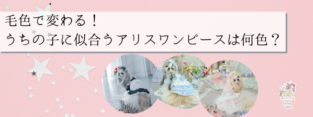 毛色で変わる！うちの子に似合うアリスワンピースは何色？